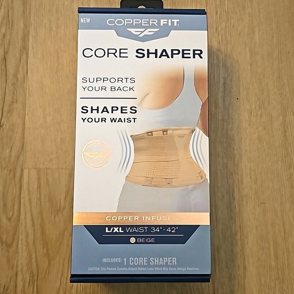 NWT COPPER FIT CORE SHAPER copper Infused L/XL 34" - 42" in Beige - Picture 8 of 8